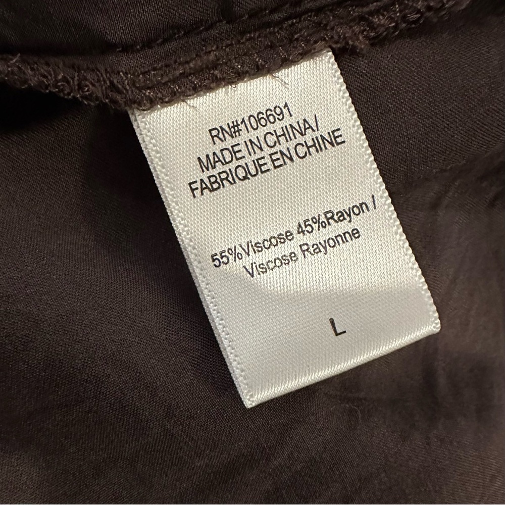 Young Fabulous & Broke Jameson Dress L Wrap Mini Slip Mini Chocolate Brown - Picture 11 of 13
